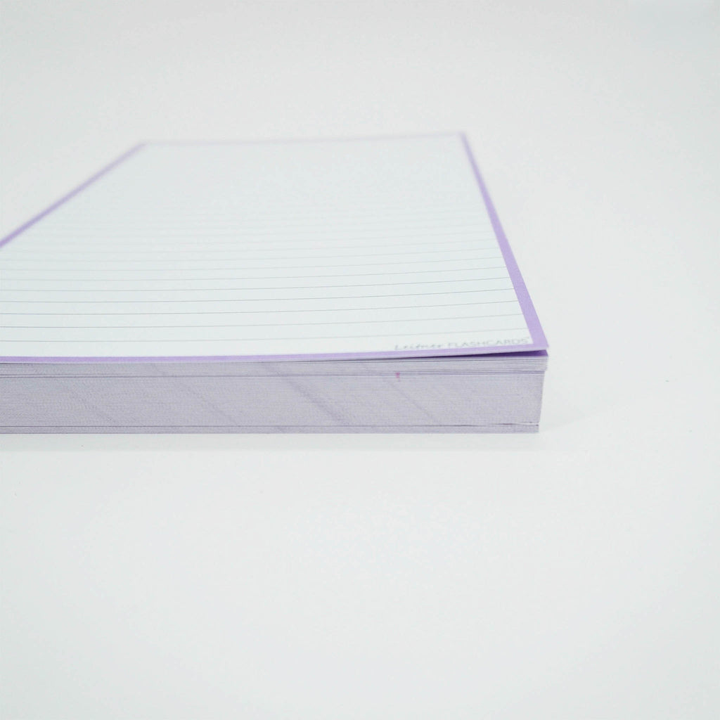 Leitner Flashcards A5P Pastel Lined purple