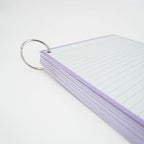 Leitner Flashcards A5P Pastel Lined purple