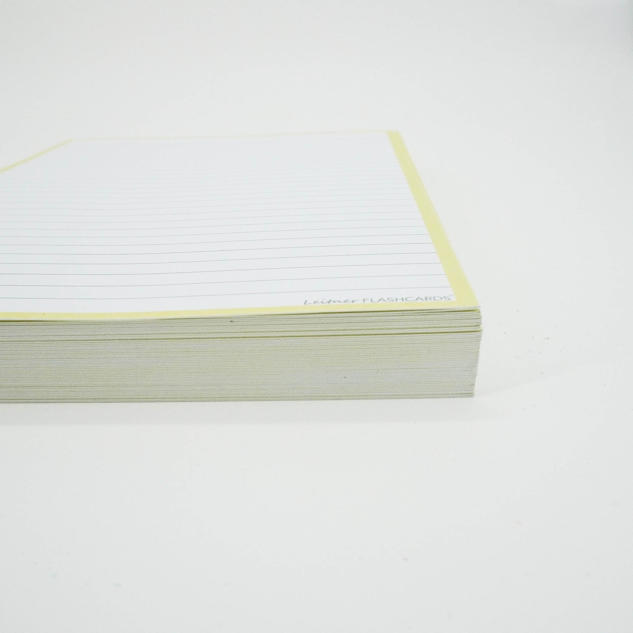 Leitner Flashcards A5P Pastel Lined yellow