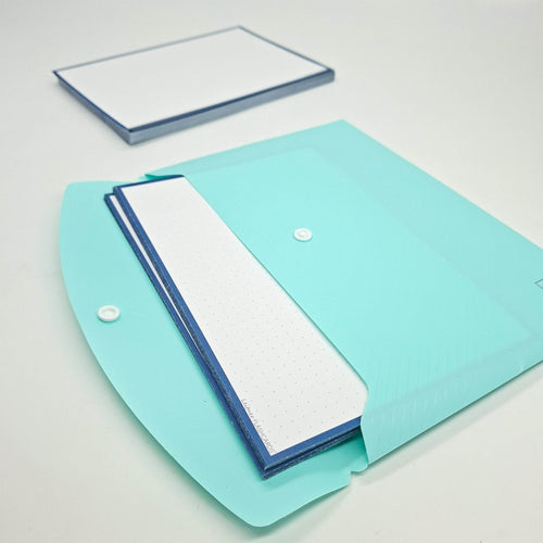 Leitner Flashcards A5L Retro Dotted blue