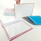 Leitner Flashcards A5L Retro Dotted red