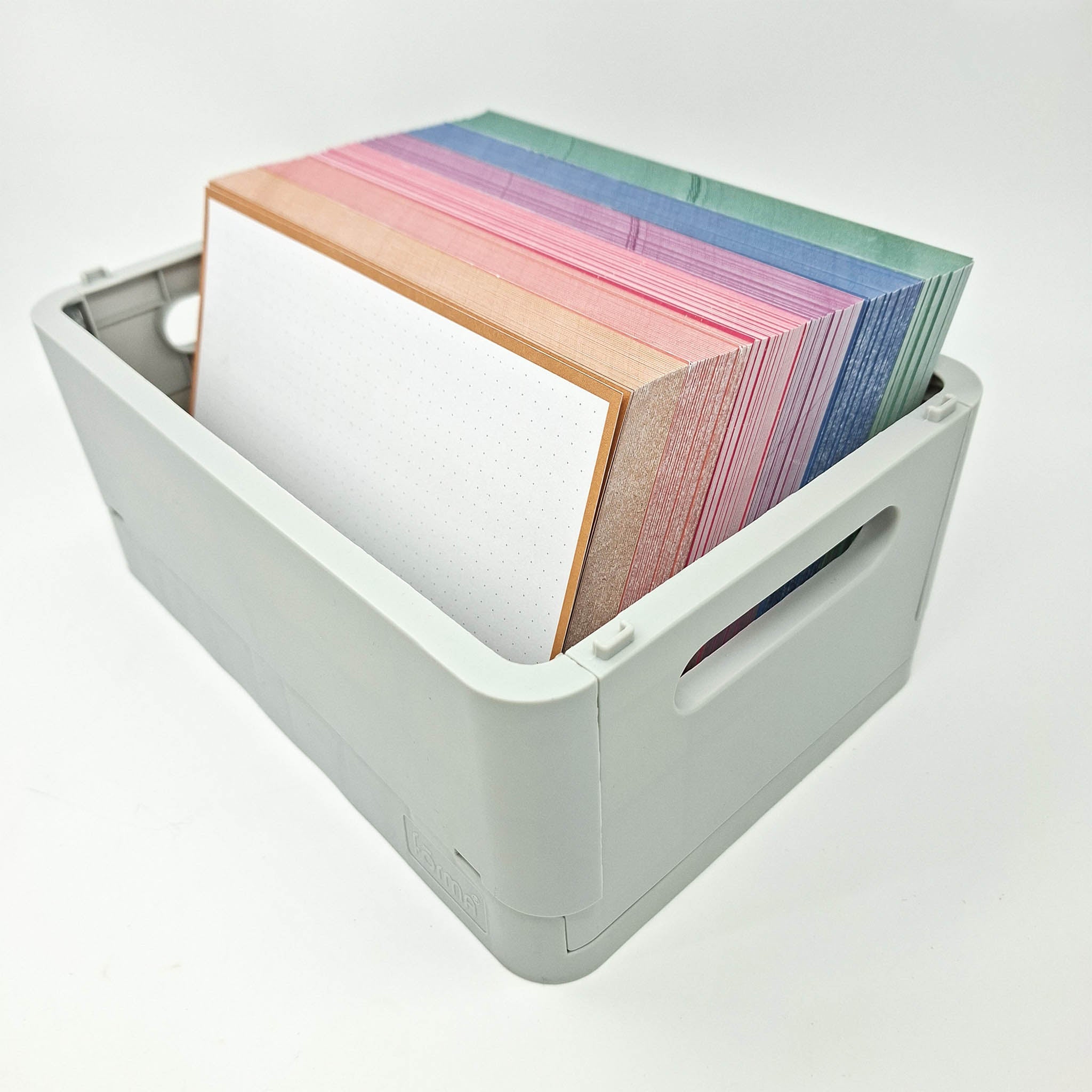 Leitner Flashcards A5L Retro Dotted yellow