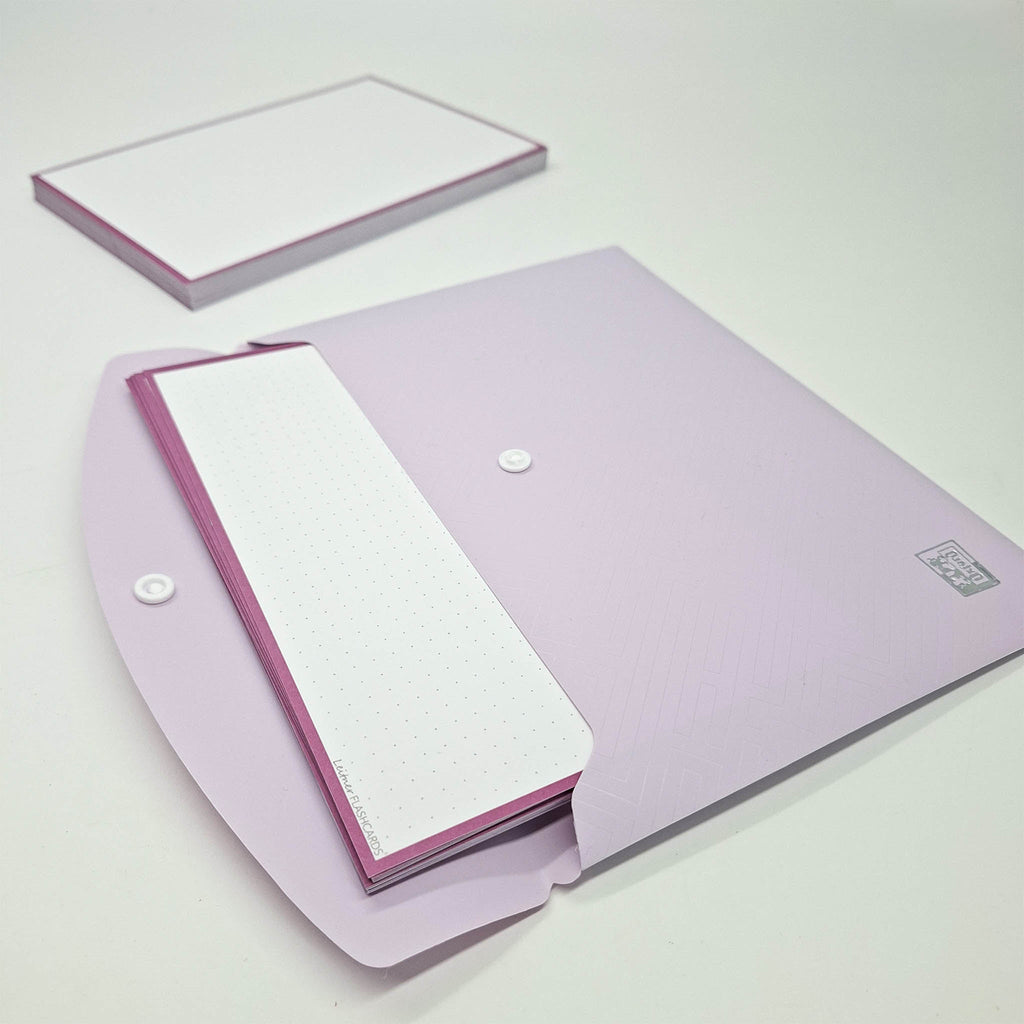 Leitner Flashcards A5L Retro Dotted purple