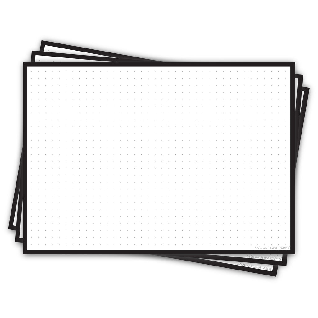 Leitner Flashcards A5L Classic Dotted black