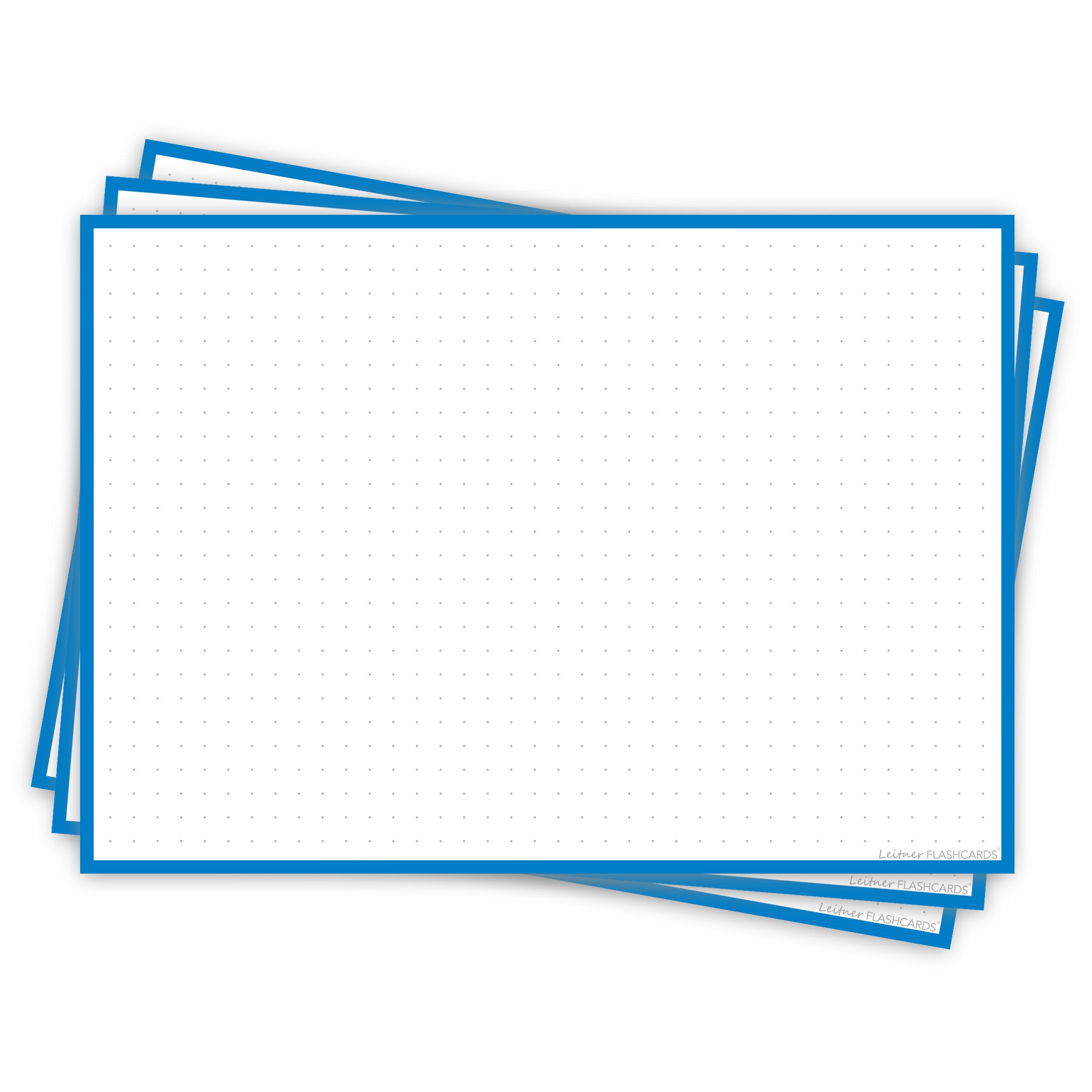 Leitner Flashcards A5L Classic Dotted blue