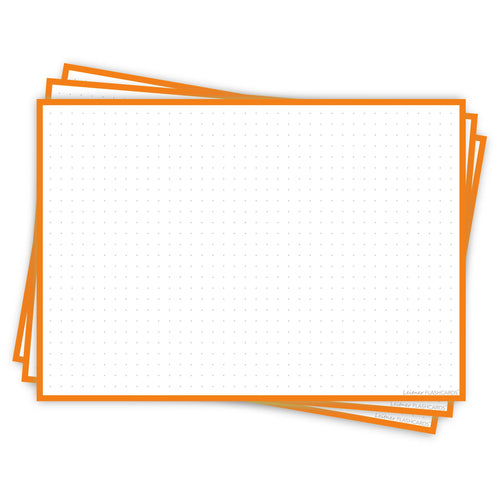 Leitner Flashcards A5L Classic Dotted orange
