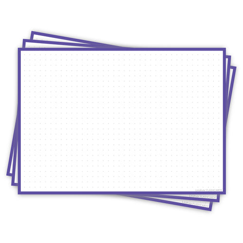 Leitner Flashcards A5L Classic Dotted purple