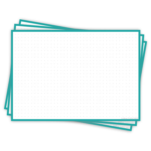 Leitner Flashcards A5L Classic Dotted turquoise