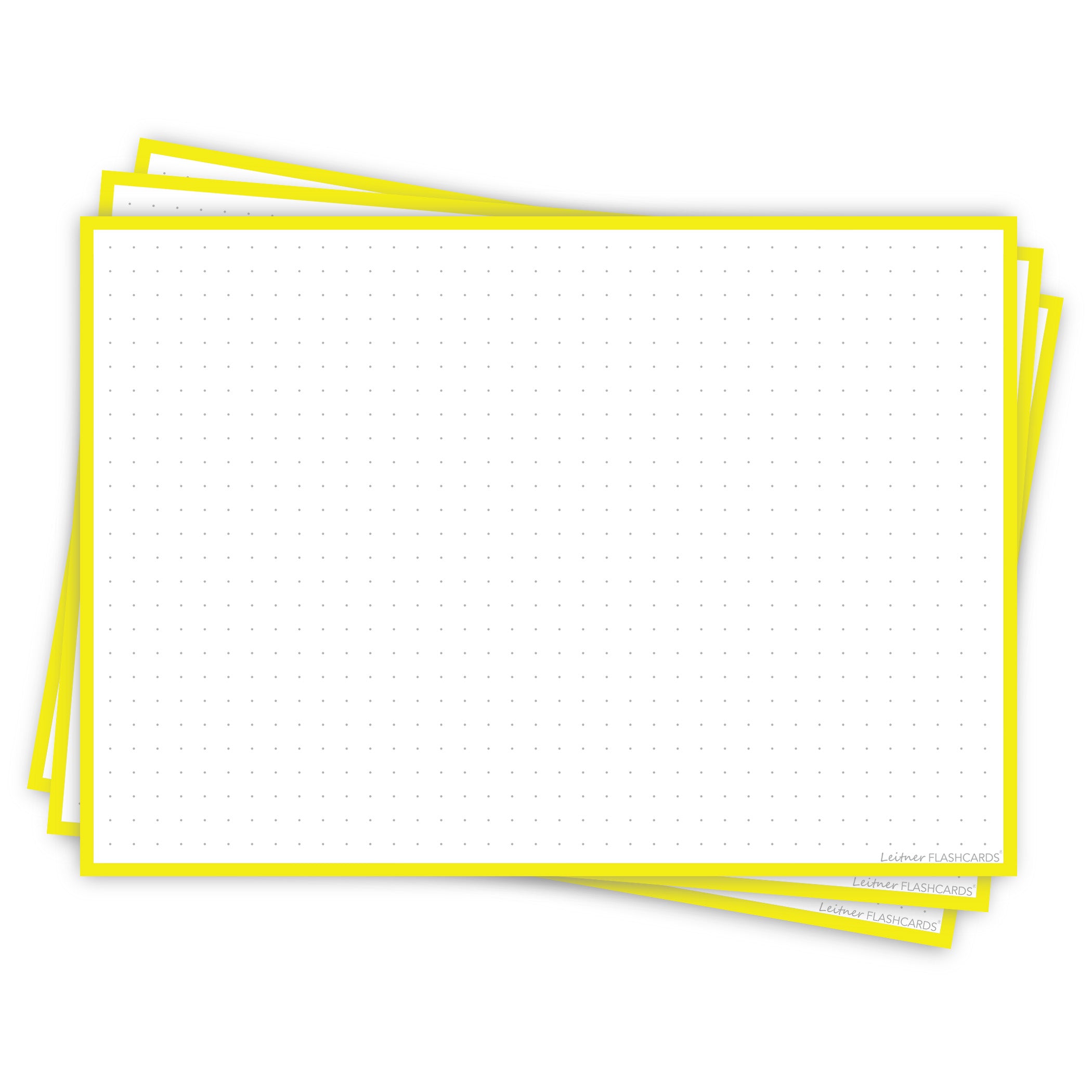 Leitner Flashcards A5L Classic Dotted yellow