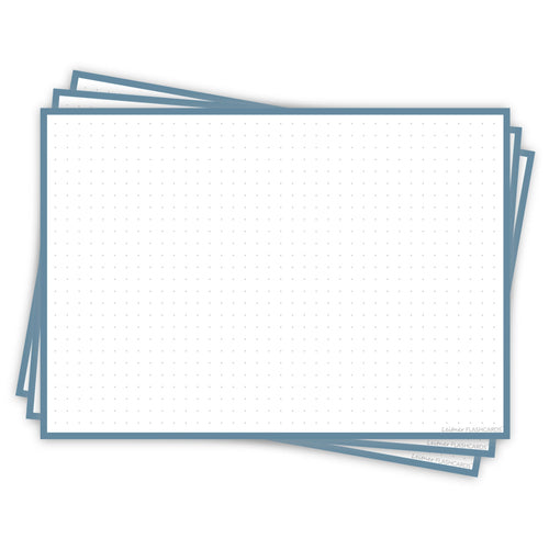 Leitner Flashcards A5L Earth Dotted blue