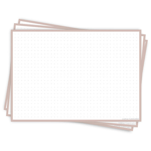 Leitner Flashcards A5L Earth Dotted greige