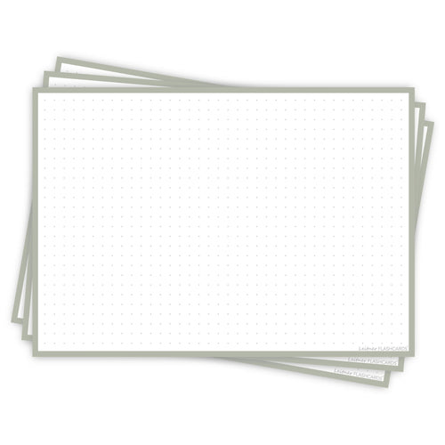 Leitner Flashcards A5L Earth Dotted grey