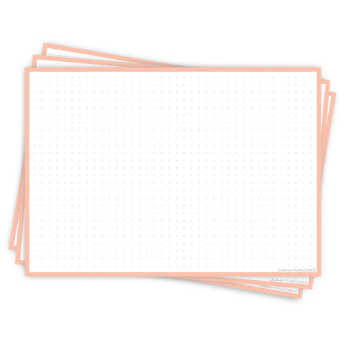 Leitner Flashcards A5L Earth Dotted pink