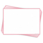Leitner Flashcards A5L Pastel Dotted pink