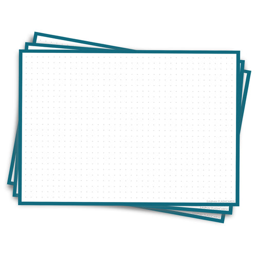 Leitner Flashcards A5L Retro Dotted blue