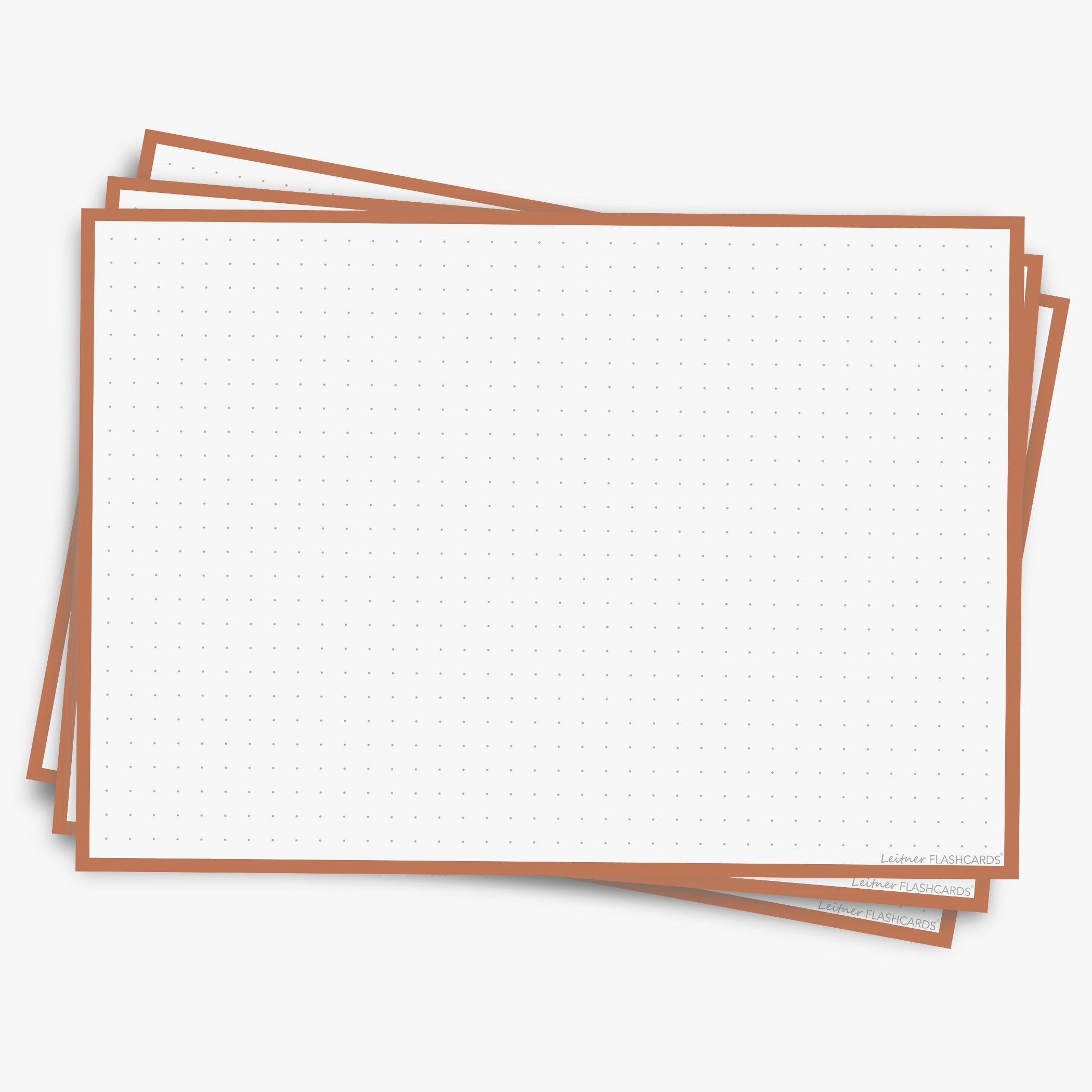 Leitner Flashcards A5L Retro Dotted orange