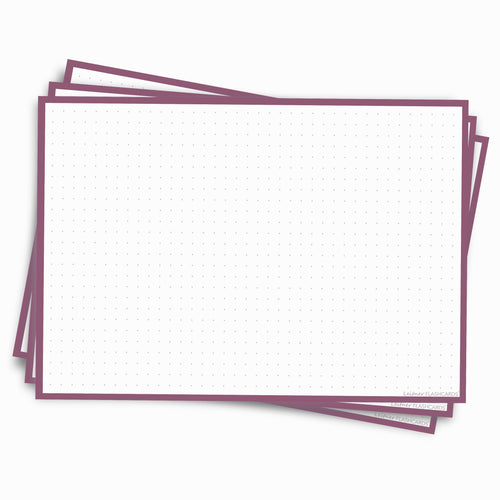 Leitner Flashcards A5L Retro Dotted purple