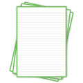 Leitner Flashcards A5P Classic Lined green