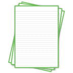 Leitner Flashcards A5P Classic Lined green