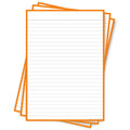 Leitner Flashcards A5P Classic Lined orange