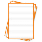 Leitner Flashcards A5P Classic Lined orange