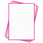 Leitner Flashcards A5P Classic Lined pink