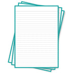 Leitner Flashcards A5P Classic Lined turquoise