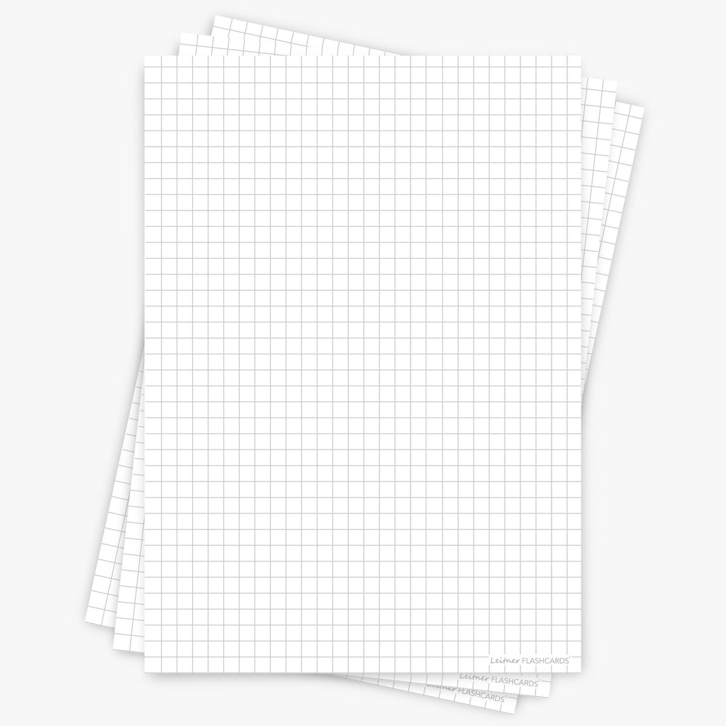 Leitner Flashcards A5P Classic Squared white