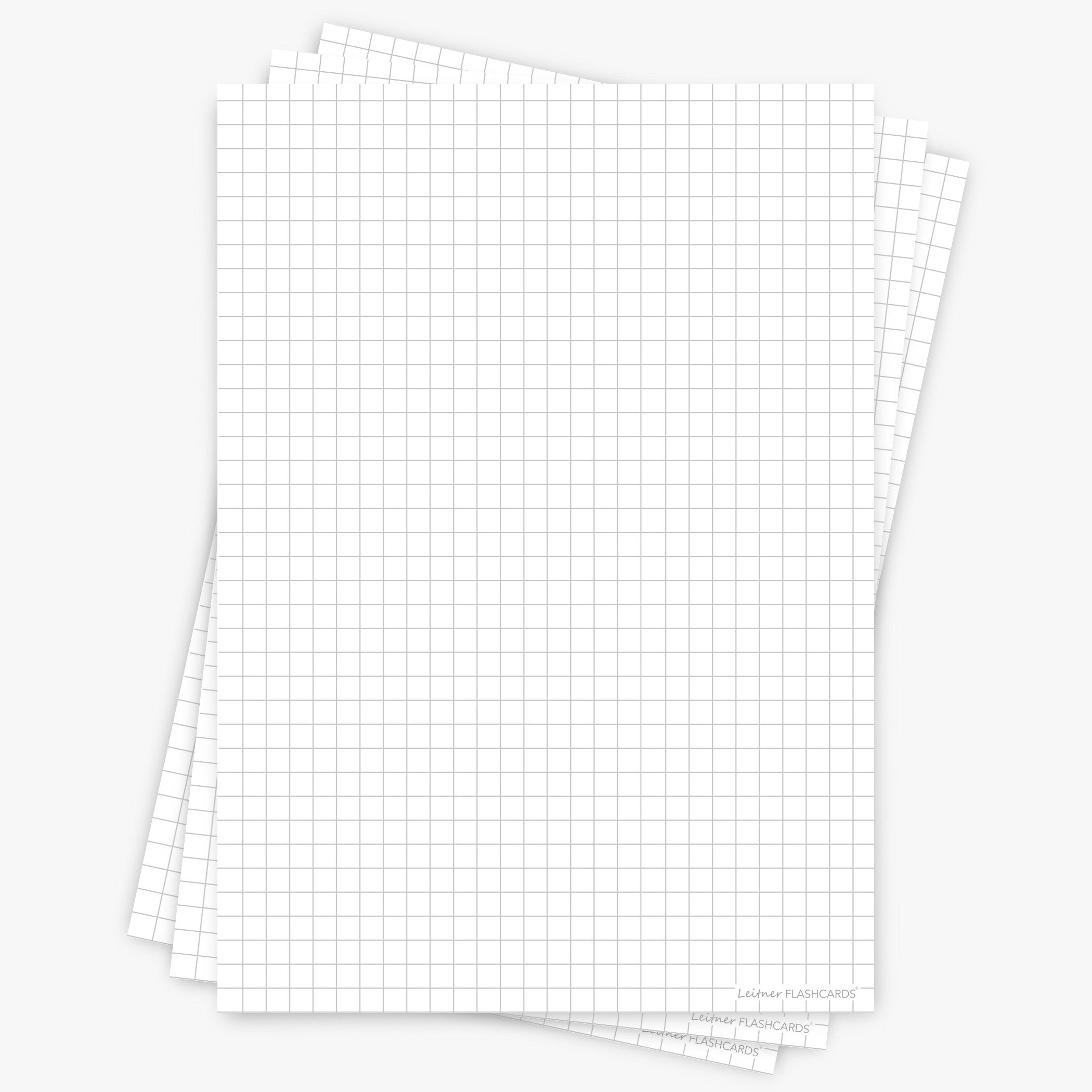 Leitner Flashcards A5P Classic Squared white