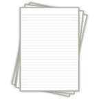 Leitner Flashcards A5P Earth Lined grey