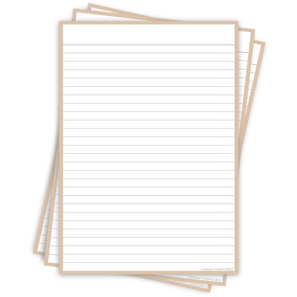 Leitner Flashcards A5P Earth Lined sand