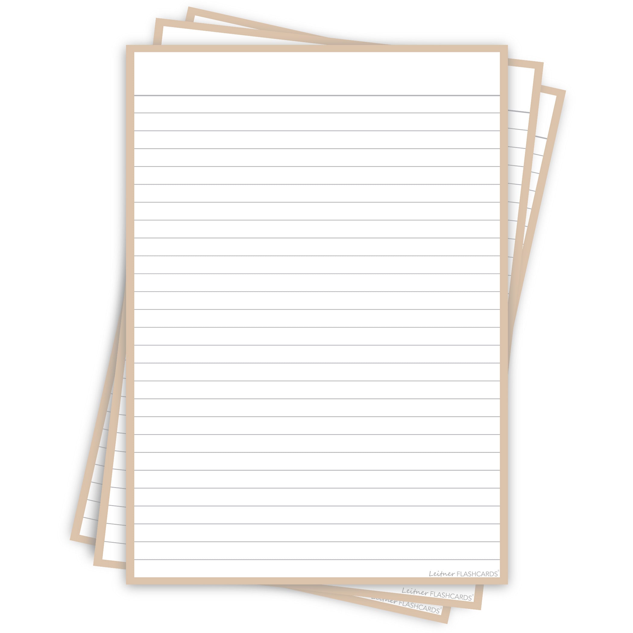 Leitner Flashcards A5P Earth Lined sand
