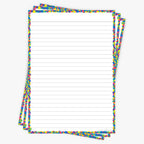 Leitner Flashcards A5P Lined Confetti