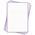 Leitner Flashcards A5P Pastel Lined purple