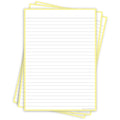 Leitner Flashcards A5P Pastel Lined yellow