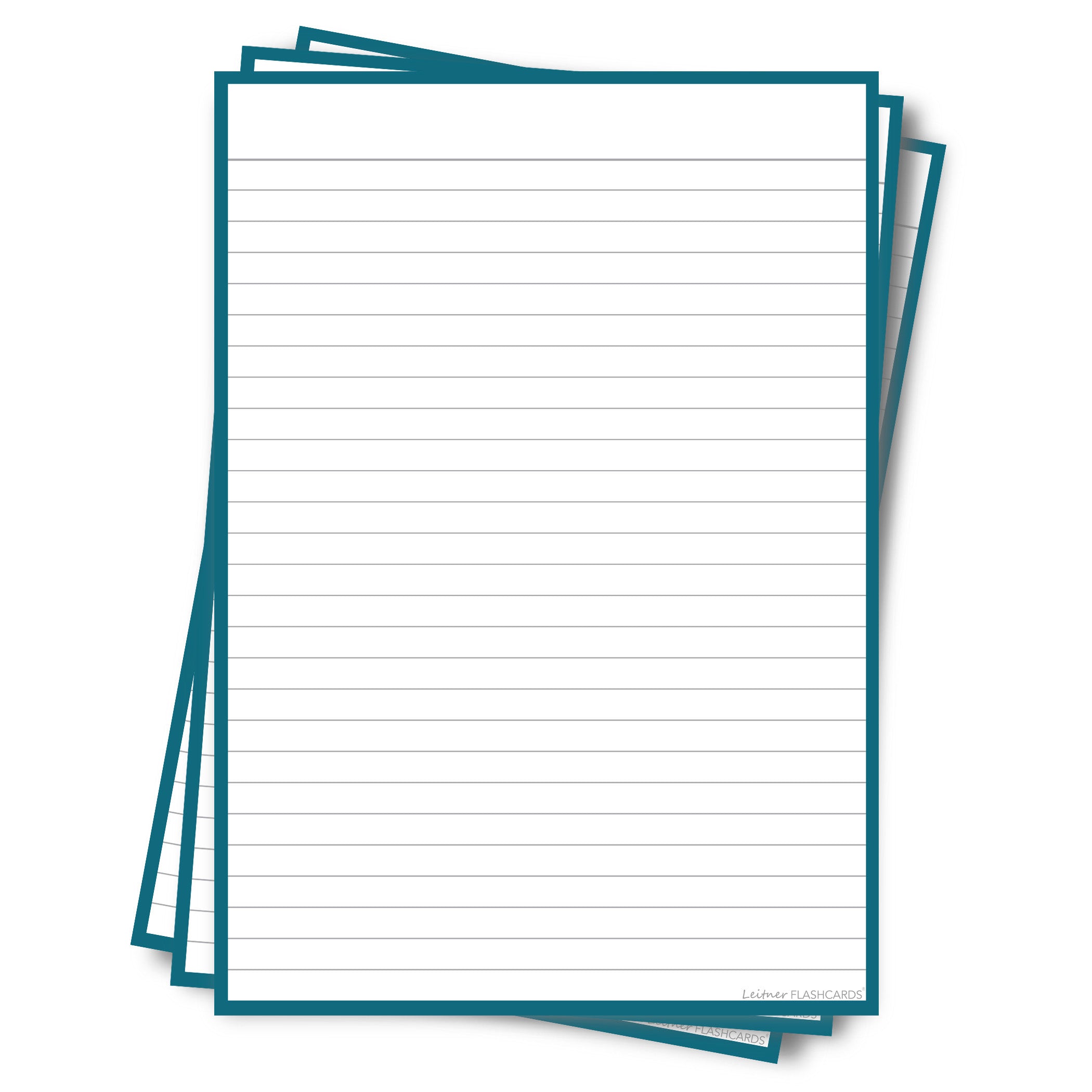 Leitner Flashcards A5P Retro Lined blue