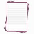 Leitner Flashcards A5P Retro Lined purple
