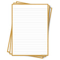 Leitner Flashcards A5P Retro Lined yellow