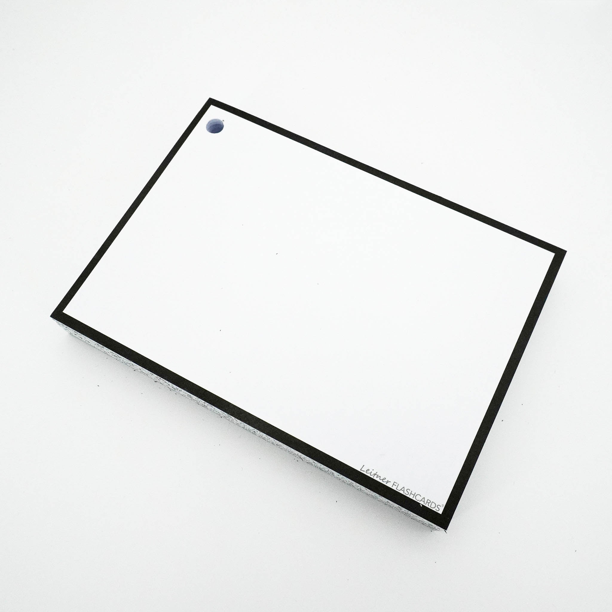Leitner Flashcards A6 Classic Blank black border 4