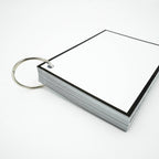 Leitner Flashcards A6 Classic Blank black border 5