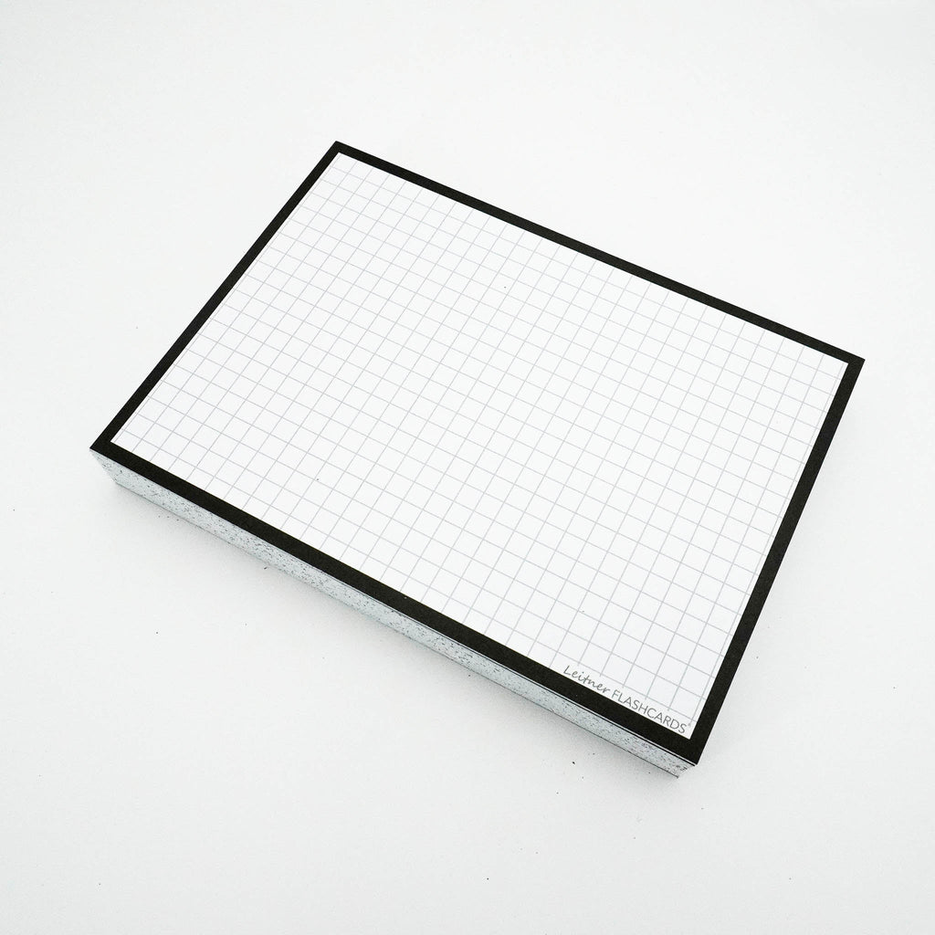 Leitner Flashcards A6 Classic Squared black 2