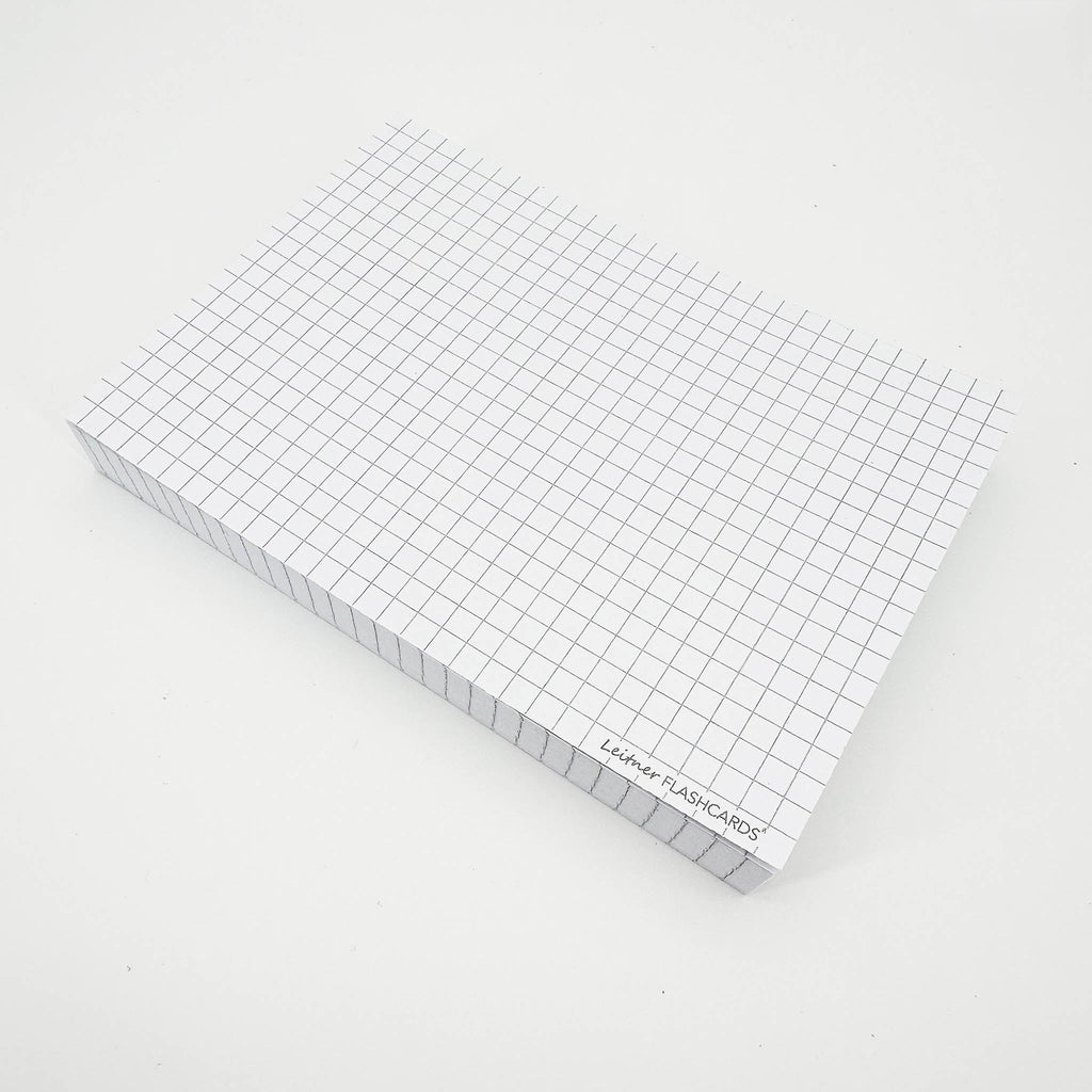 Leitner Flashcards A6 Classic Squared white 2