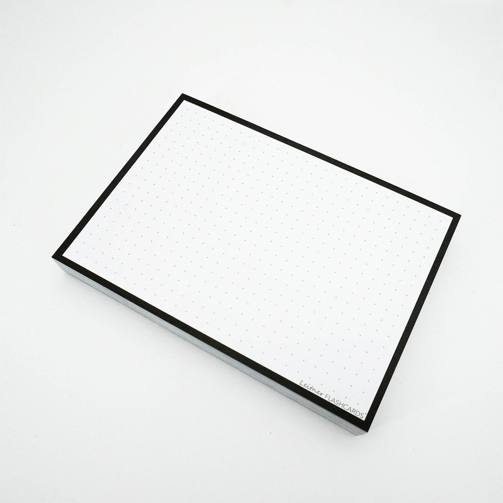 Leitner Flashcards A6 Classic Dotted black 2