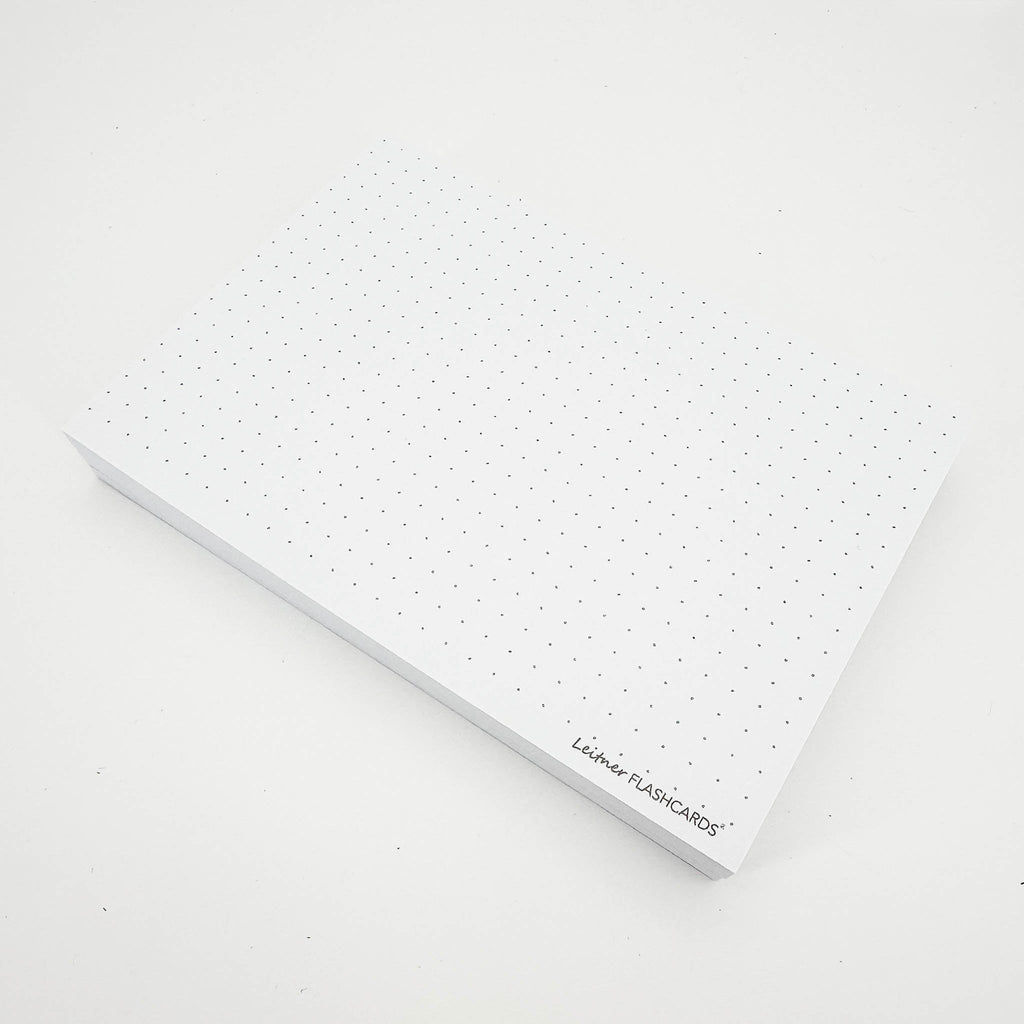 Leitner Flashcards A6 Classic Dotted white 2