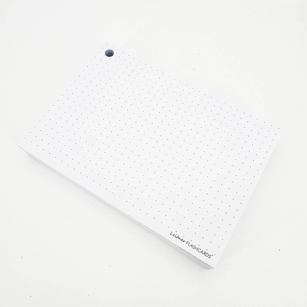 Leitner Flashcards A6 Classic Dotted white 4