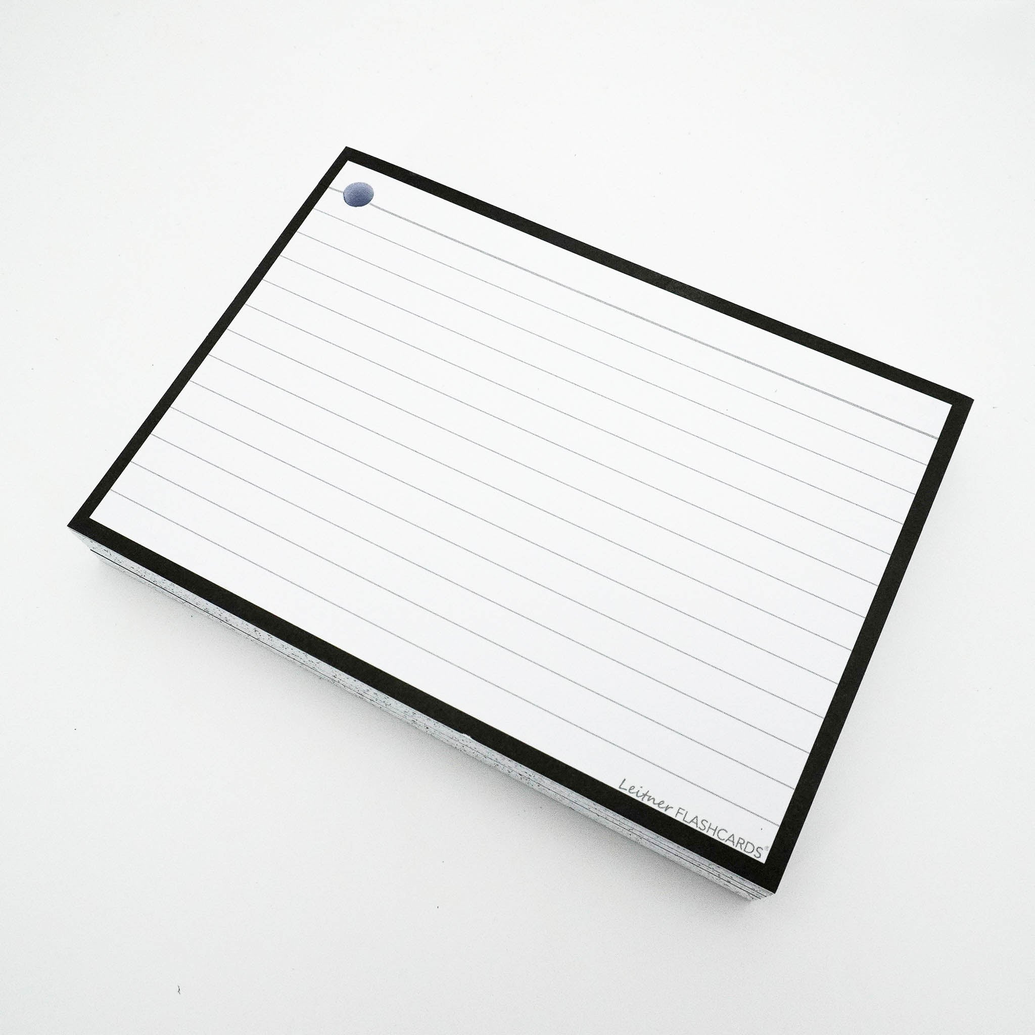 Leitner Flashcards A6 Classic Lined black 4