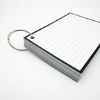 Leitner Flashcards A6 Classic Lined black 5