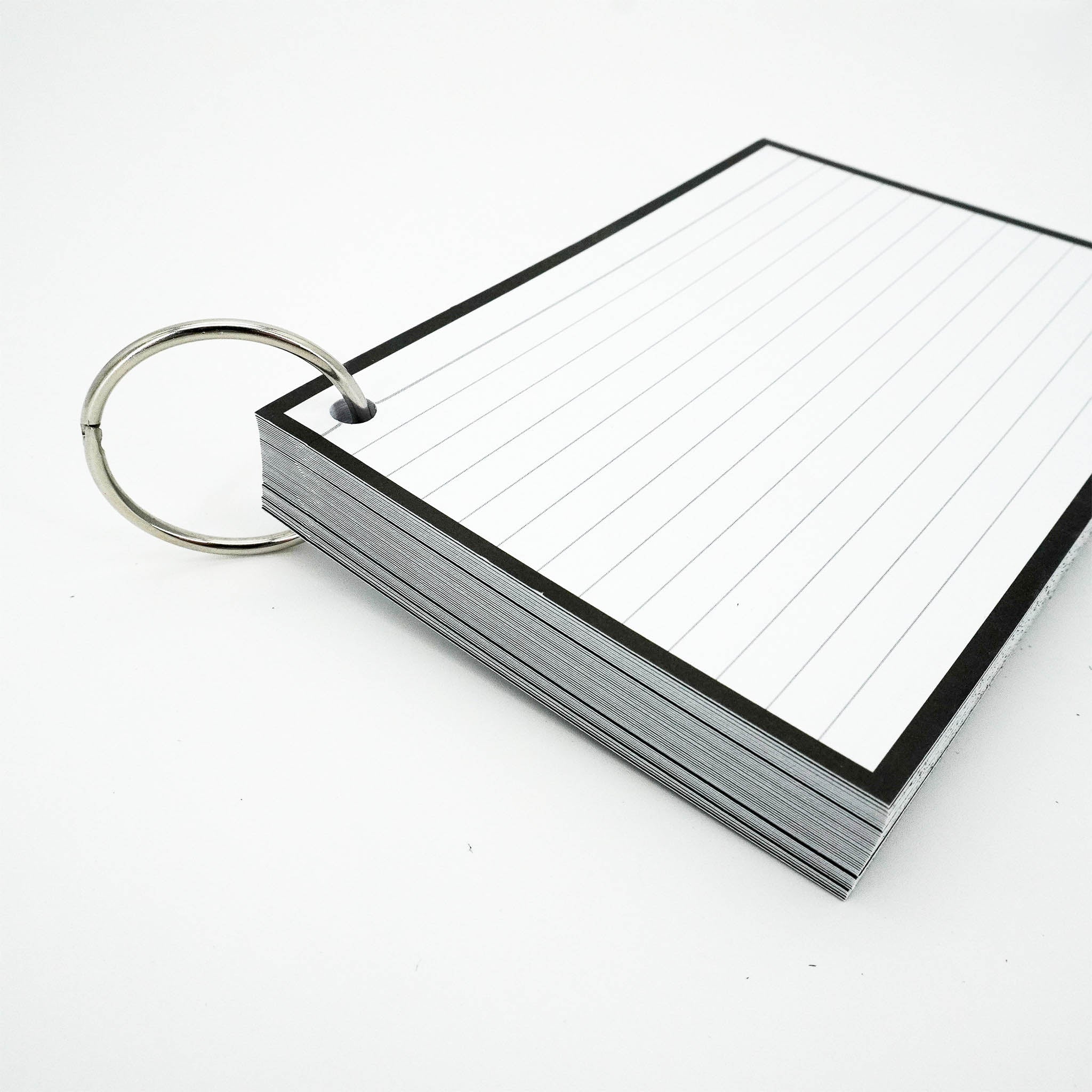 Leitner Flashcards A6 Classic Lined black 5