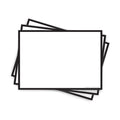 Leitner Flashcards A6 Classic Blank - black border