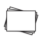 Leitner Flashcards A6 Classic Blank - black border